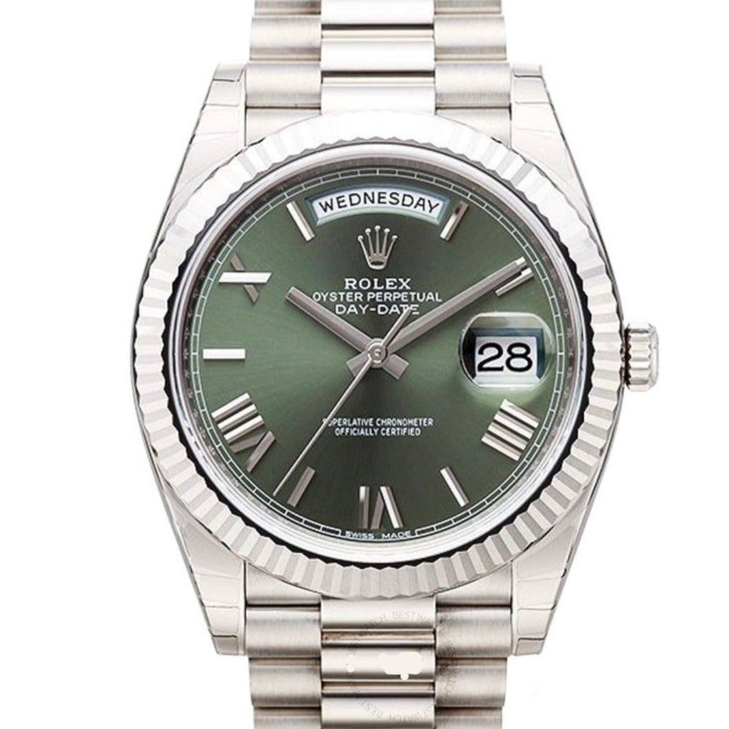 Replica Rolex Day-Date Automatic 18 Carat White Gold President Mens Watch 228239GNSRP - IP Empire Replica Watches