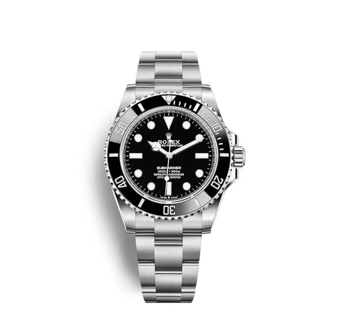 Replica Rolex Submariner Silver/Black No Date - IP Empire Replica Watches
