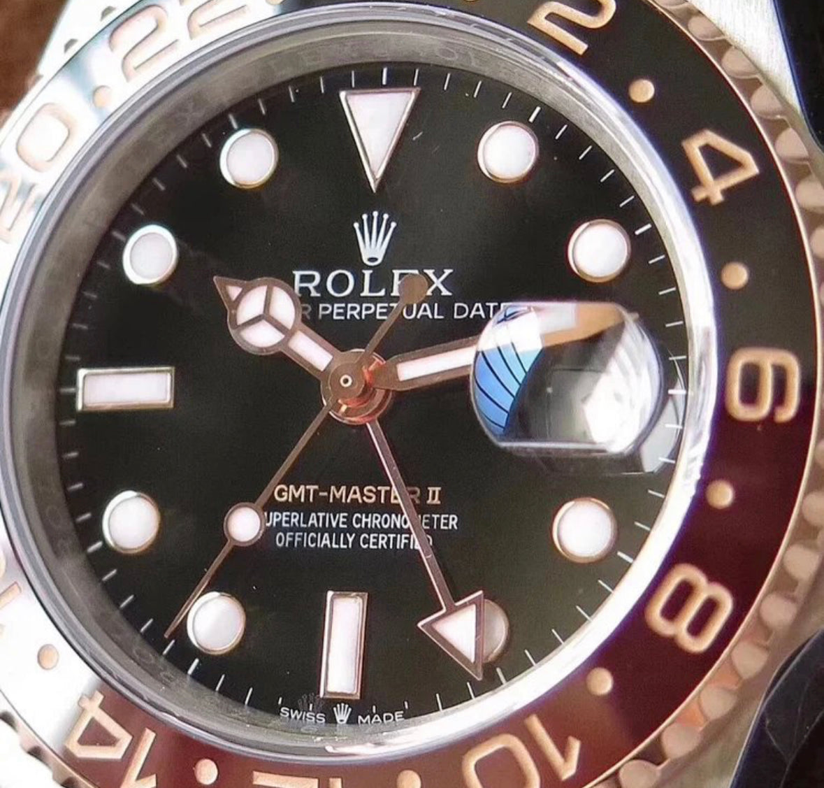 Super Clone Rolex GMT Master Rootbeer Bi-Colour - IP Empire Replica Watches