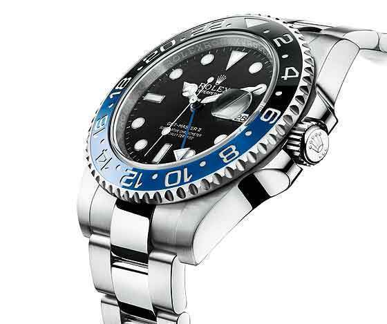 Replica Rolex GMT Master 2 - Silver/Black-Blue - Replica Swiss Clones Watches