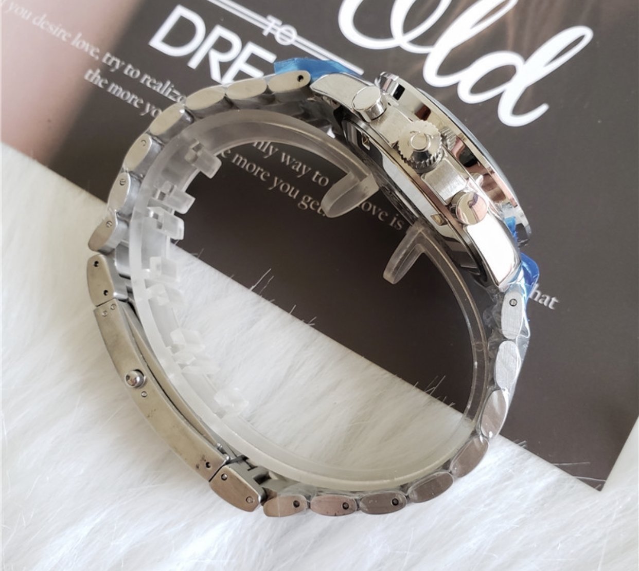 Speedmaster MoonWatch Silver Black - Replica Swiss Clones Watches