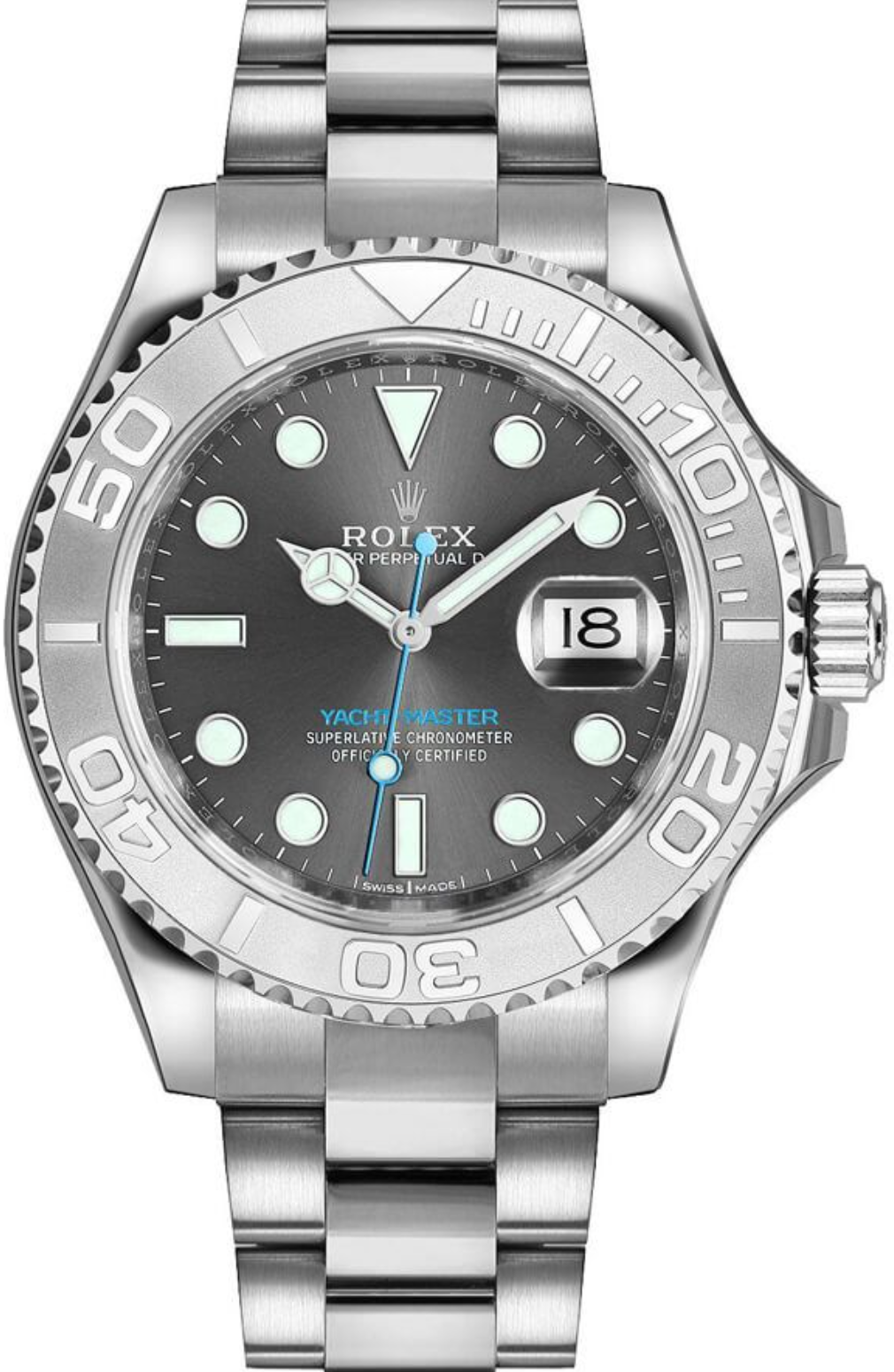 Replica Watch Rolex Yacht-Master 40 Rhodium Dial Steel / Platinum Clone Quality - IP Empire Replica Watches