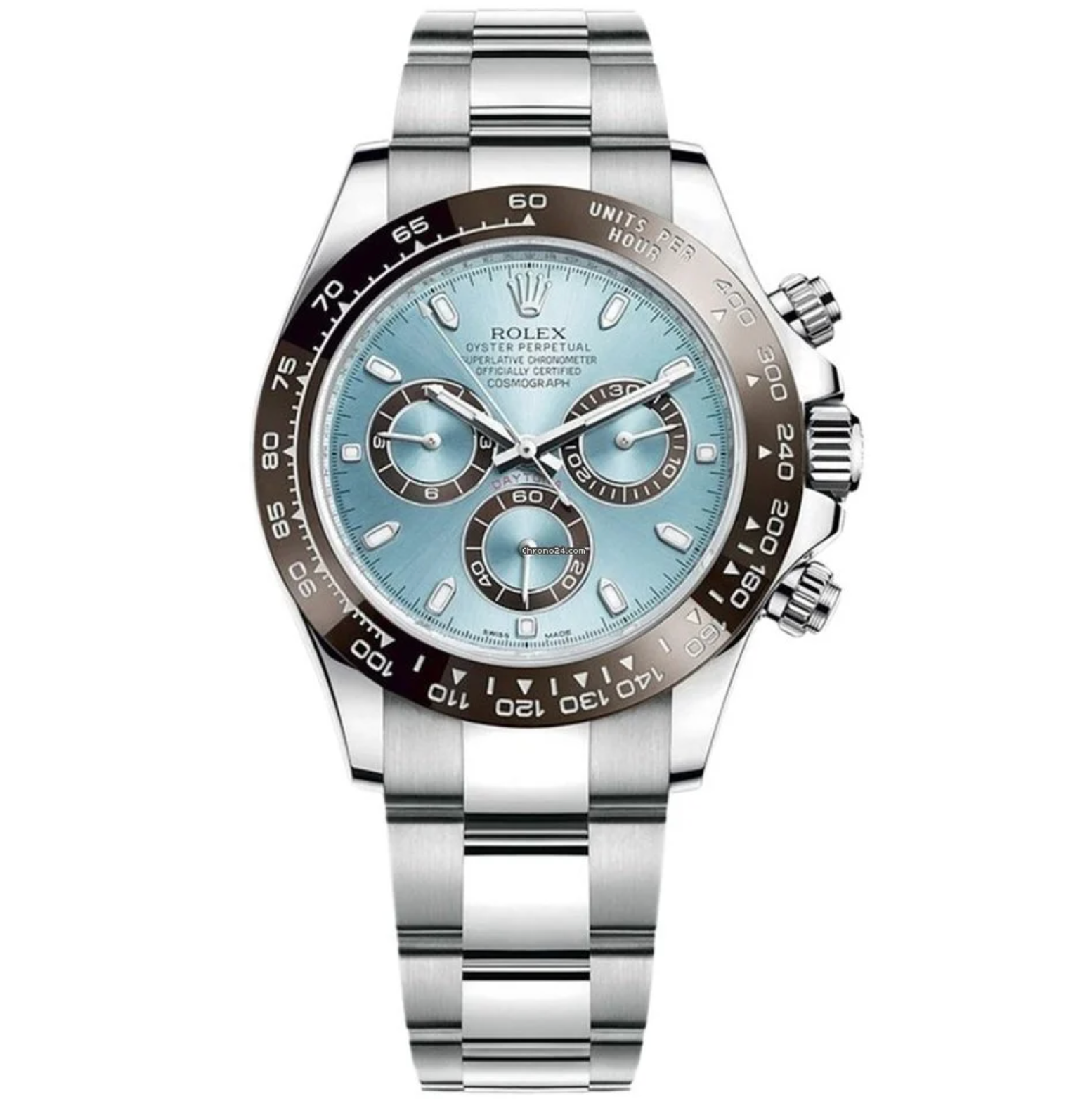 Rolex Daytona Ice Blue Dial Stick Markers Watch 116506 40MM Replica watch - IP Empire Replica Watches