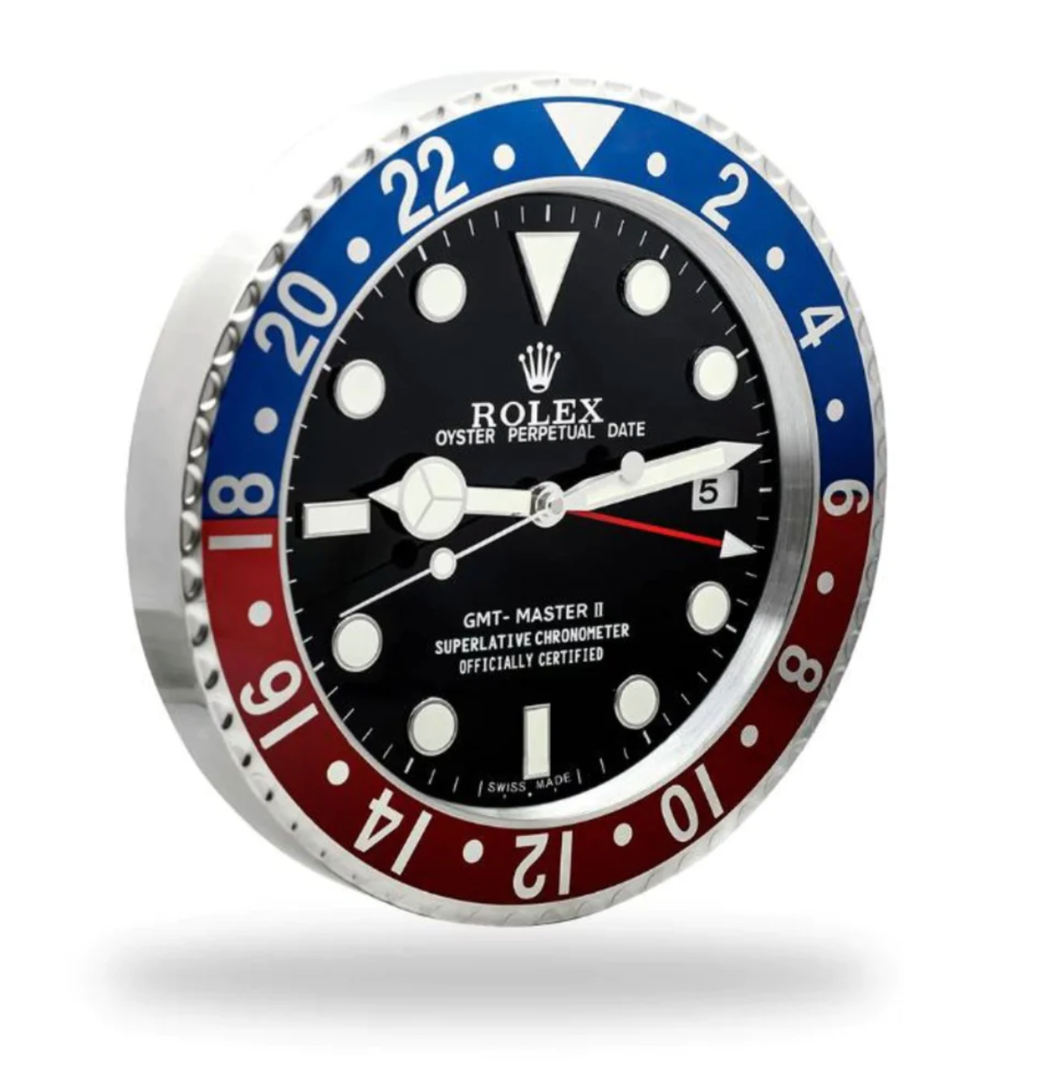 Rolex GMT-Master II Wall Clock Pepsi | Red & Blue Style - IP Empire Replica Watches