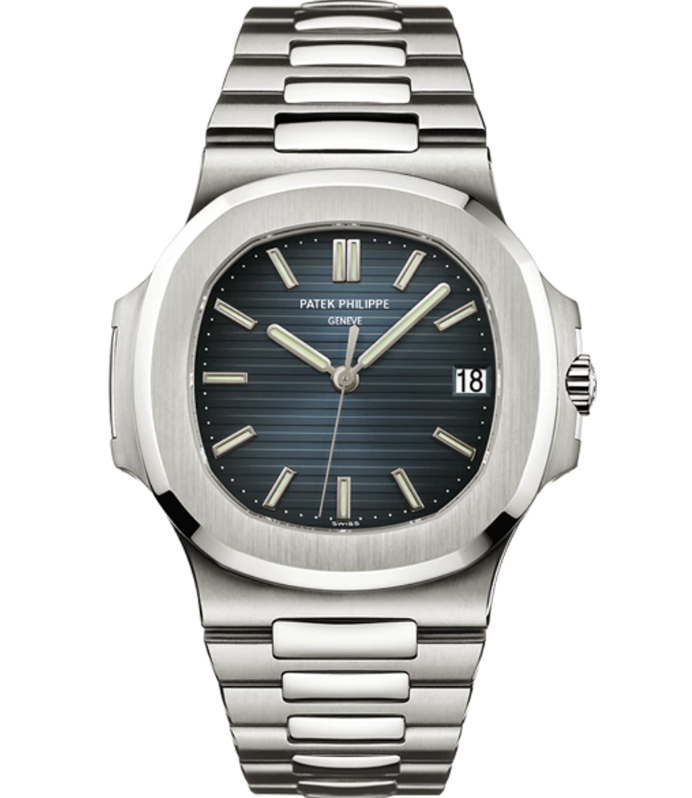 Replica Patek Philippe Nautilus - Silver/Dark Blue - Replica Swiss Clones Watches