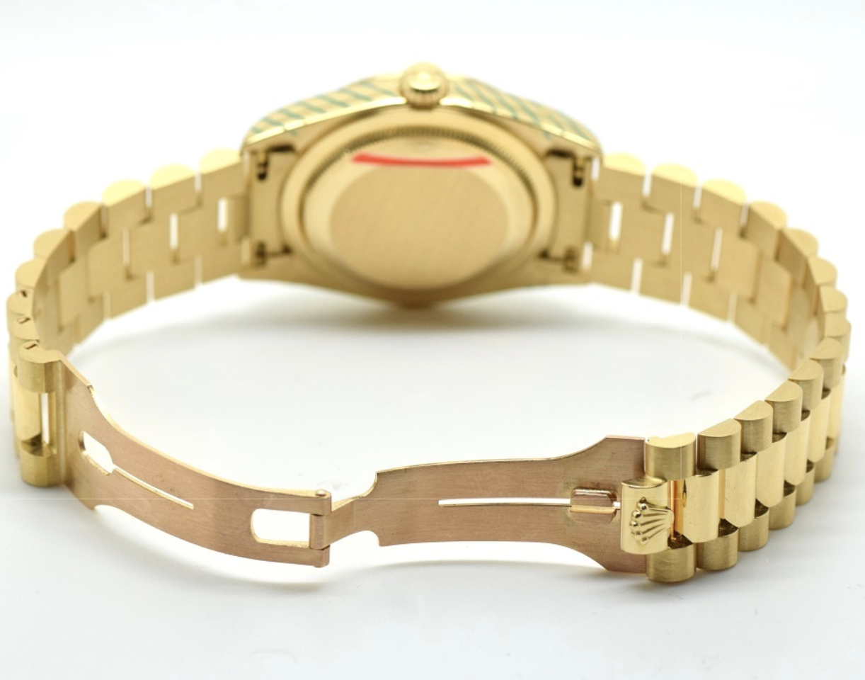 Super clone Replica Day Date - Gold/Black President - Replica Swiss Clones Watches