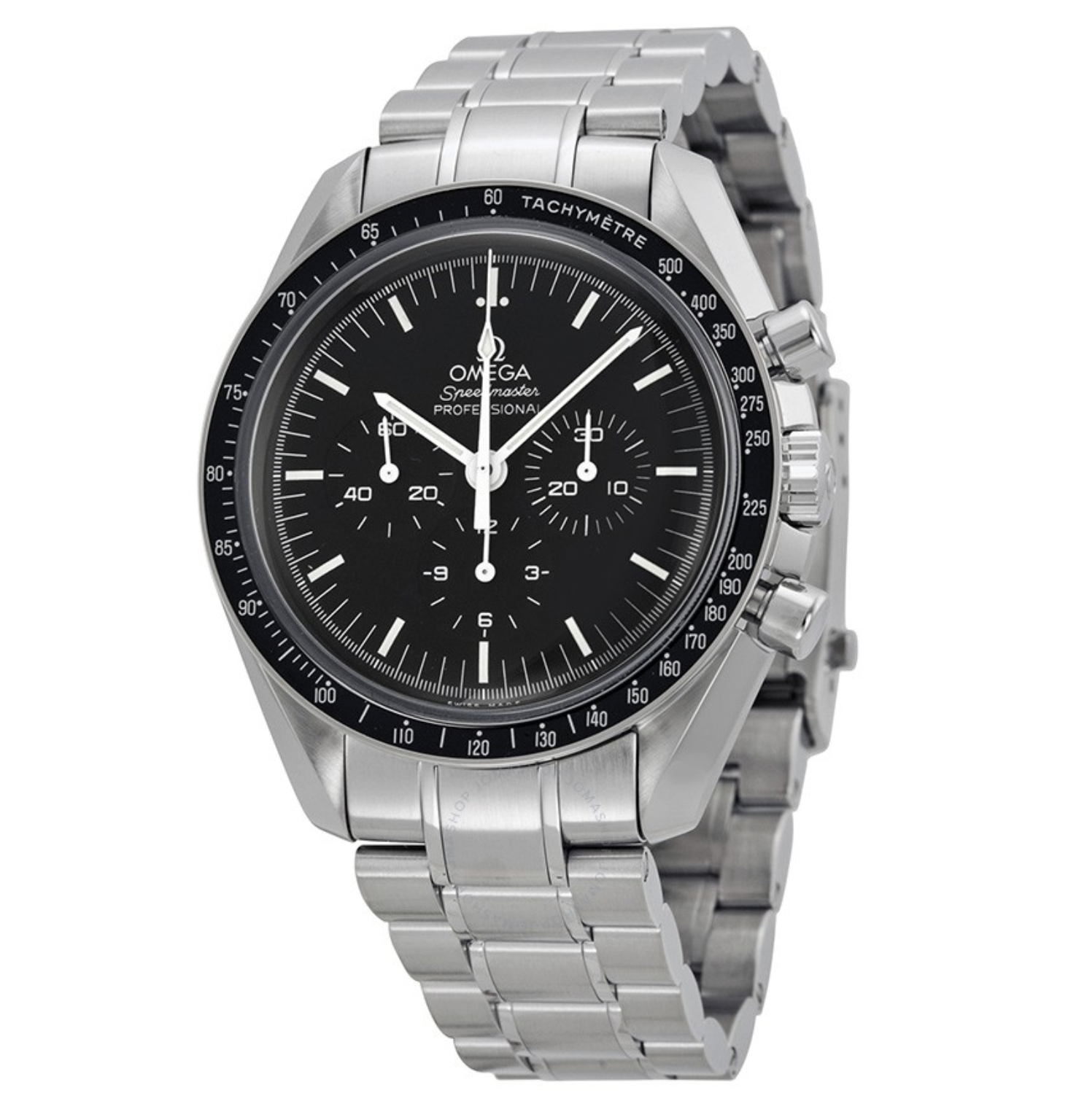 Speedmaster MoonWatch Silver Black - Replica Swiss Clones Watches