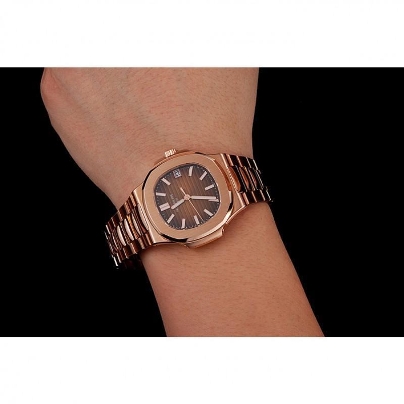 Replica Patek Philippe Nautilus - Rose Gold - Replica Swiss Clones Watches