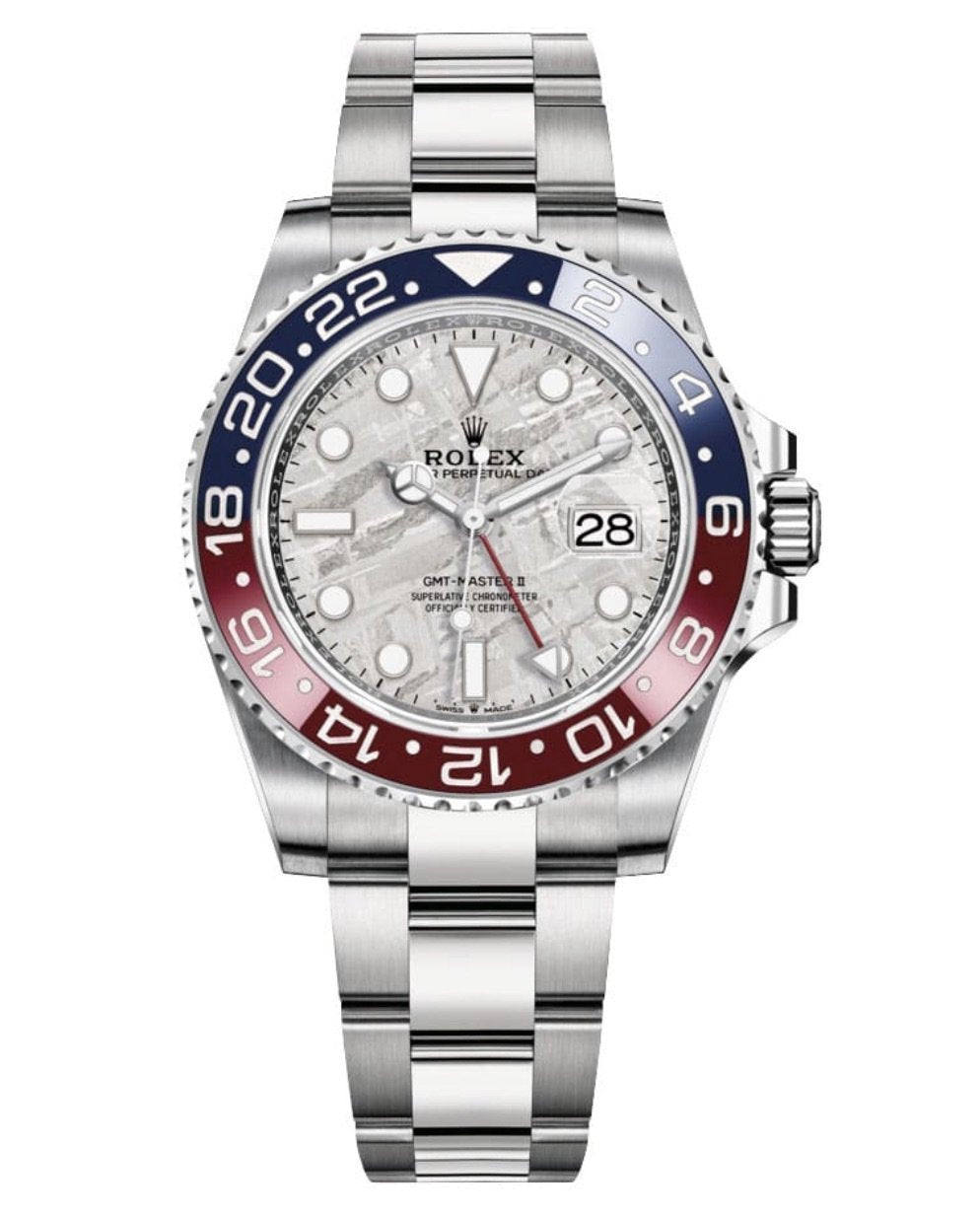Best Swiss Clone Rolex Replica GMT 126719BLRO-0002 Master II Meteorite dial - Replica Swiss Clones Watches